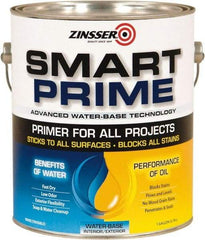 Rust-Oleum - 1 Gal White Water-Based Acrylic Enamel Primer - 400 Sq Ft Coverage, 13 gL Content, Quick Drying, Interior/Exterior - Americas Industrial Supply