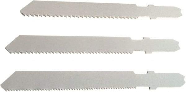 Disston - 3 Piece, 3" to 3" Long, 10-14 to 24 Teeth per Inch, Bi-Metal Jig Saw Blade Set - Toothed Edge, U-Shank - Americas Industrial Supply