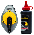STANLEY® FATMAX® Aluminum Chalk Line Reel with 4 oz. Red Chalk - Americas Industrial Supply