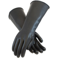 ‎47-L442/XL Latex Gloves - Assurance UnSupported Latex - Black - 44 Mil - 17 Inch - Unlined - Smooth - Exact Industrial Supply