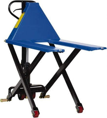 Vestil - 3,000 Lb Capacity, 31-1/2" Lift Portable Tote Lifter - 3-1/2" Min Lift Height, 43" Fork Length x 6-1/2" Fork Width, 27" Overall Width - Americas Industrial Supply