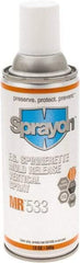 Sprayon - 12 Ounce Aerosol Can, Clear, General Purpose Mold Release - Food Grade, Silicone Composition - Americas Industrial Supply