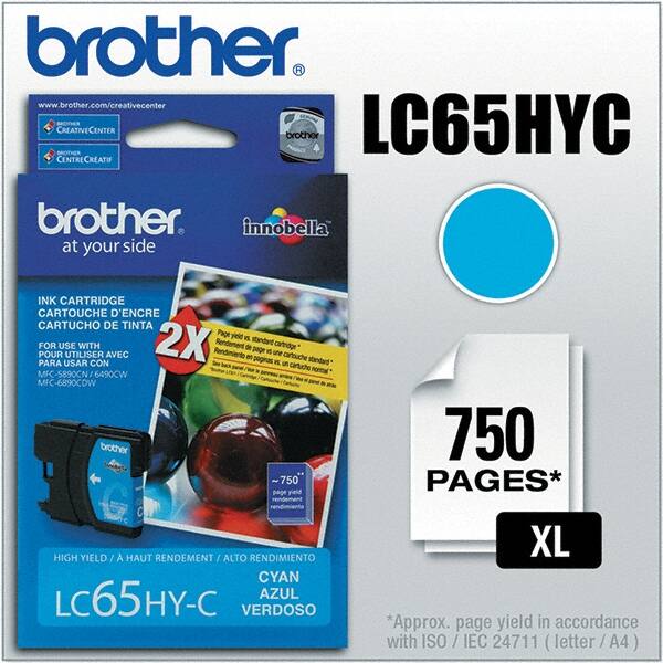 Brother - Cyan Ink Cartridge - Use with Brother MFC-5890CN, 5895CW, 6490CW, 6890CDW - Americas Industrial Supply