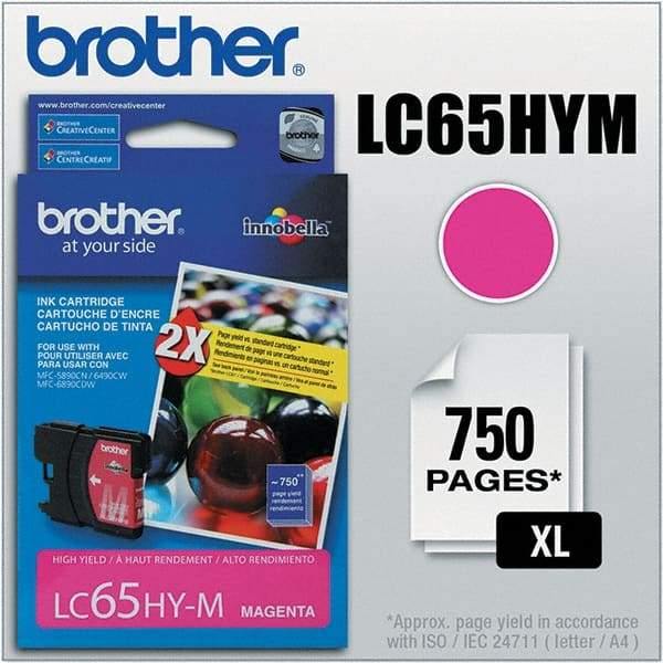 Brother - Magenta Ink Cartridge - Use with Brother MFC-5890CN, 5895CW, 6490CW, 6890CDW - Americas Industrial Supply