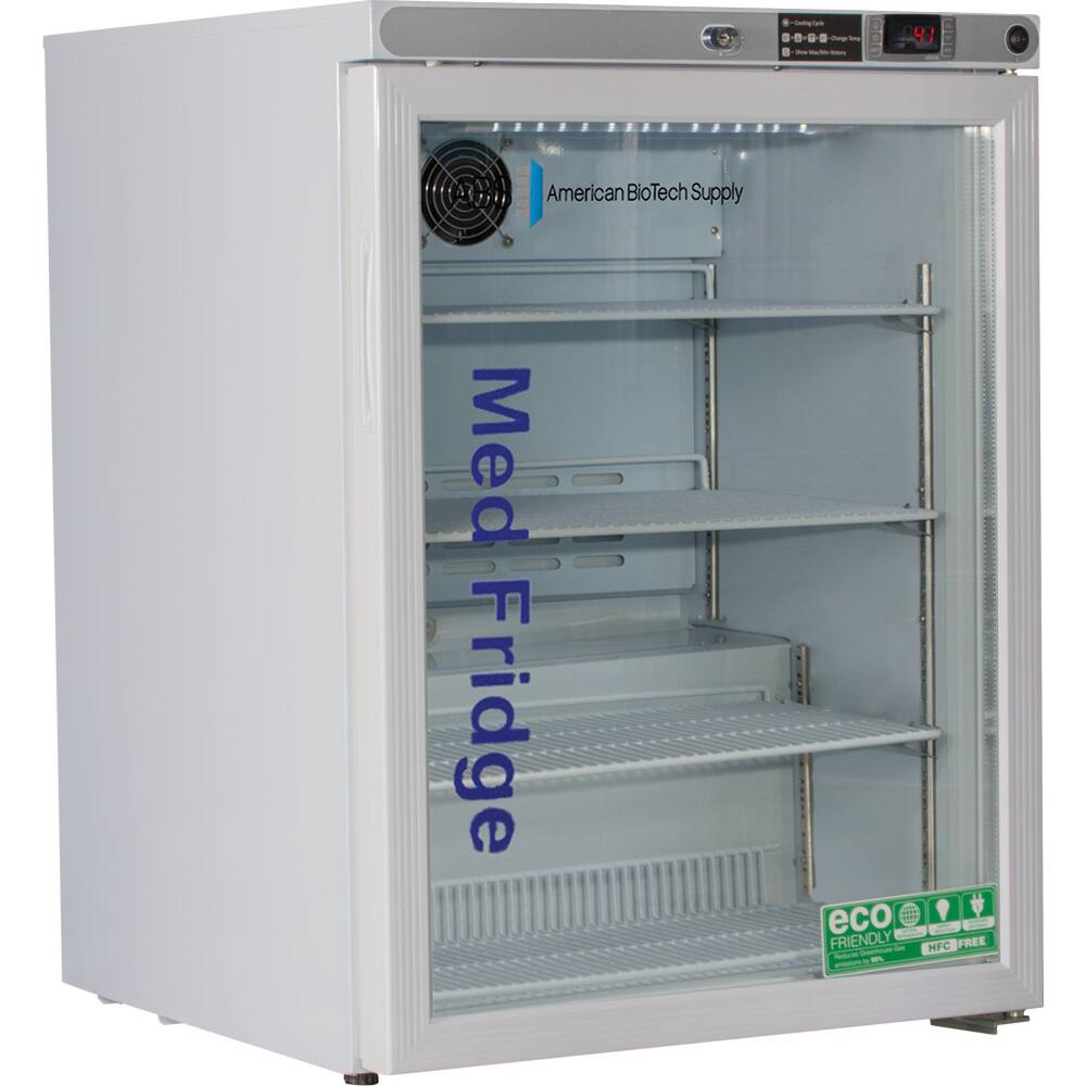 American BioTech Supply - Laboratory Refrigerators and Freezers Type: Pharmacy Refrigerator Volume Capacity: 5.2 Cu. Ft. - Americas Industrial Supply