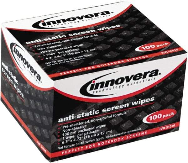 innovera - Screen Cleaning Wipes - Use with Monitor, Screen - Americas Industrial Supply