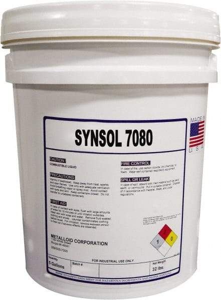 Metalloid - SynSol 7080, 5 Gal Pail Cutting Fluid - Semisynthetic - Americas Industrial Supply