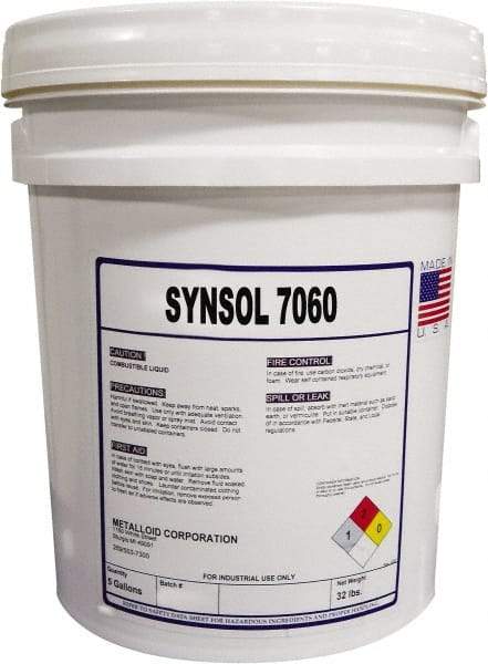 Metalloid - SynSol 7060, 5 Gal Pail Cutting Fluid - Semisynthetic - Americas Industrial Supply