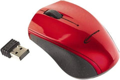 innovera - Red, Black Mouse - Use with Mac OS X, Windows 2000, XP, Vista, 7 - Americas Industrial Supply