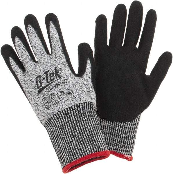 PIP - Size S, ANSI Cut Lvl A4, Cut Resistant Gloves - Palm & Fingers Coated, Salt & Pepper - Americas Industrial Supply