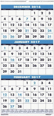 House of Doolittle - 7 Sheet, 8 x 17", Wall Calendar - Americas Industrial Supply