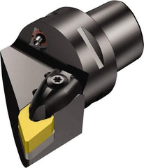 Sandvik Coromant - Right Hand Cut, Size C4, DNMG 332 Insert Compatiblity, Modular Turning & Profiling Cutting Unit Head - 27mm Ctr to Cutting Edge, 50mm Head Length, Through Coolant, Series T-Max P - Americas Industrial Supply