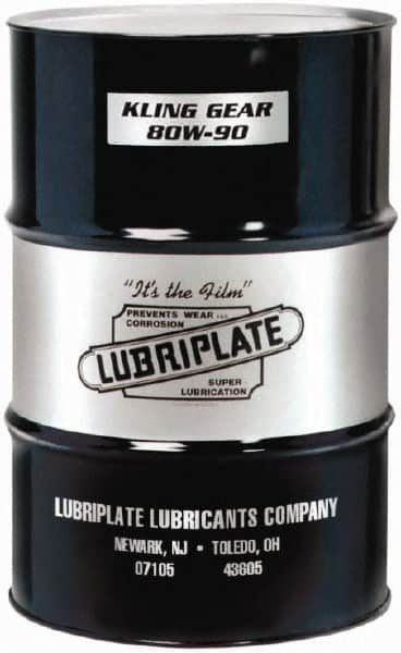 Lubriplate - 55 Gal Drum, Mineral Gear Oil - 25°F to 310°F, 816 SUS Viscosity at 100°F, 89 SUS Viscosity at 210°F, ISO 150 - Americas Industrial Supply