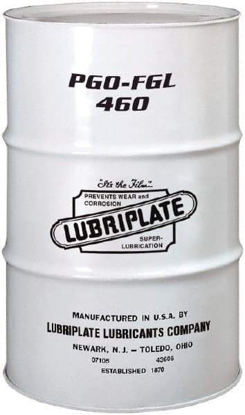 Lubriplate - 55 Gal Drum, Synthetic Gear Oil - 17°F to 443°F, 477 St Viscosity at 40°C, 83 St Viscosity at 100°C, ISO 460 - Americas Industrial Supply