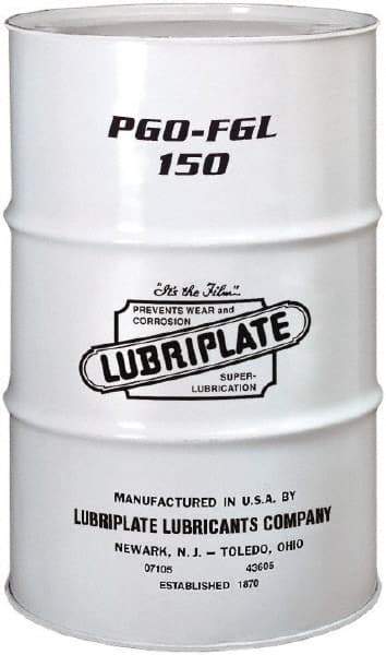 Lubriplate - 55 Gal Drum, Synthetic Gear Oil - -3°F to 443°F, 150 St Viscosity at 40°C, 25 St Viscosity at 100°C, ISO 150 - Americas Industrial Supply