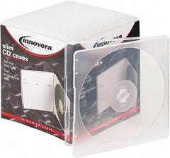 innovera - 1 Compartment, 5 Inch Wide x 3/16 Inch Deep x 5-5/8 Inch High, CD Case - Polypropylene, Clear - Americas Industrial Supply