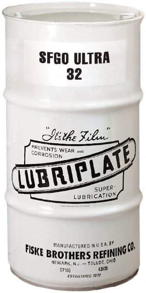 Lubriplate - 16 Gal Drum, ISO 32, SAE 10, Air Compressor Oil - -8°F to 375°, 160 Viscosity (SUS) at 100°F, 46 Viscosity (SUS) at 210°F - Americas Industrial Supply