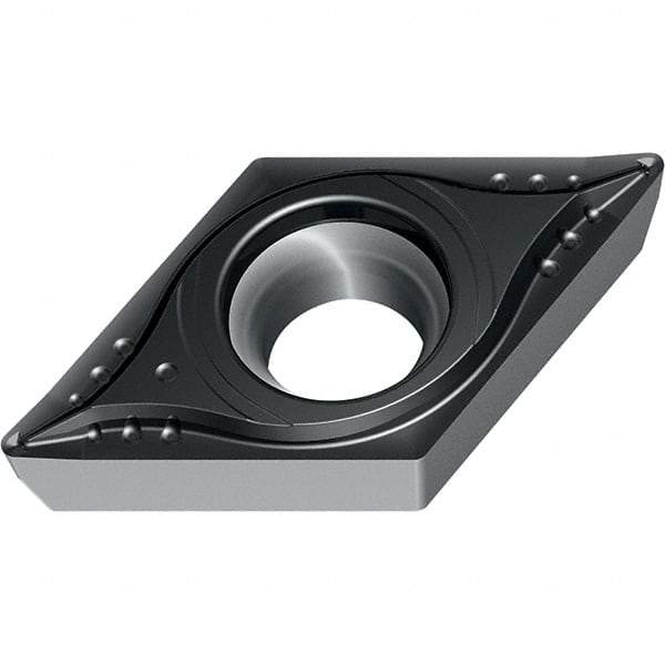 Walter - DCMT22.51 MK4 Grade WKK10S Carbide Turning Insert - TiCN/Al2O3 Finish, 55° Diamond, 1/4" Inscr Circle, 5/32" Thick, 1/64" Corner Radius - Americas Industrial Supply