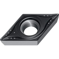 Walter - DCMT32.51 MM4 Grade WMP20S Carbide Turning Insert - TiCN/Al2O3 Finish, 55° Diamond, 3/8" Inscr Circle, 5/32" Thick, 1/64" Corner Radius - Americas Industrial Supply