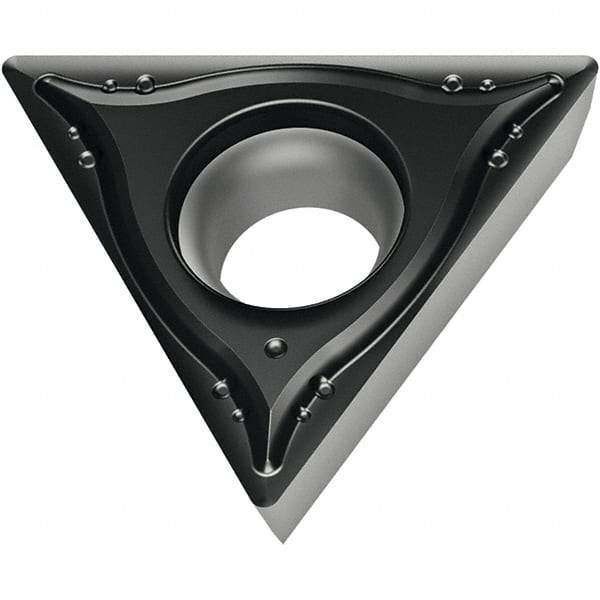 Walter - TPGT21.51 MP4 Grade WPP20S Carbide Turning Insert - 60° Triangle, 1/4" Inscr Circle, 3/32" Thick, 1/64" Corner Radius - Americas Industrial Supply