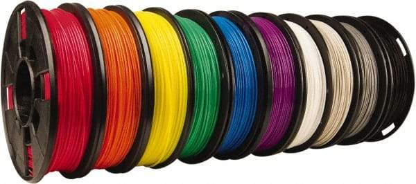 MakerBot - PLA Filament Small Spool - Black, Blue, Cool Gray, Green, Orange, Purple, Red, Warm Gray, White, Yellow, Use with Replicator Mini, Replicator (5th Generation), Replicator Z18, Replicator 2 - Americas Industrial Supply