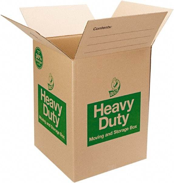 Duck - 16" Wide x 16" Long x 15" High Heavy Duty Corrugated Box - Brown - Americas Industrial Supply