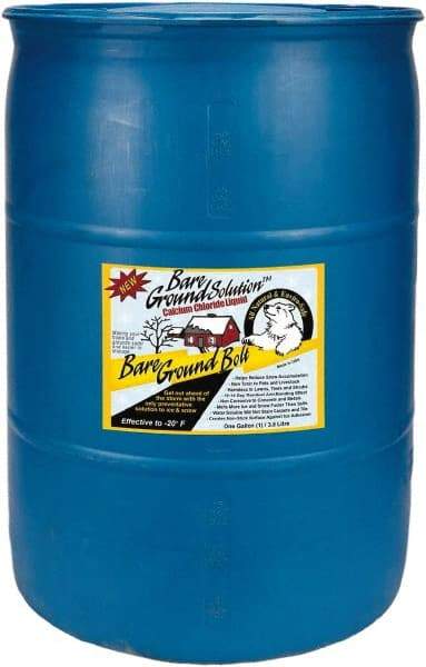 Bare Ground Solutions - 55 Gal Drum Calcium Chloride Liquid - Effective to -20°F - Americas Industrial Supply