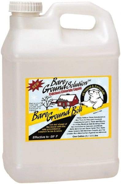 Bare Ground Solutions - 2.5 Gal Jug Calcium Chloride Liquid - Effective to -20°F - Americas Industrial Supply