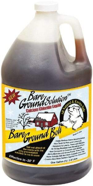 Bare Ground Solutions - 1 Gal Jug Calcium Chloride Liquid - Effective to -20°F - Americas Industrial Supply