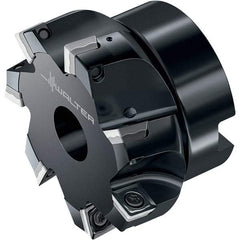 Walter - 7 Inserts, 62.99mm Cut Diam, 22mm Arbor Diam, 8.41mm Max Depth of Cut, Indexable Square-Shoulder Face Mill - 90° Lead Angle, 40.01mm High, SD.W09T3.. Insert Compatibility, Through Coolant, Series M4132 - Americas Industrial Supply