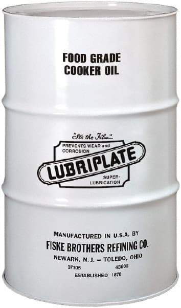 Lubriplate - 55 Gal Drum Mineral Cooker/Sterilizer Oil - SAE 40, ISO 150, 157.27 cSt at 40°C & 15.53 cSt at 100°C, Food Grade - Americas Industrial Supply