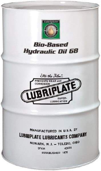 Lubriplate - 55 Gal Drum Botanical Hydraulic Oil - SAE 20, ISO 68, 64.1 cSt at 40°C & 12.5 cSt at 100°C - Americas Industrial Supply