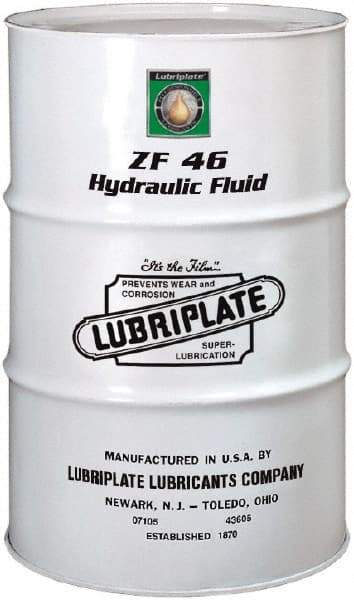 Lubriplate - 55 Gal Drum, Mineral Hydraulic Oil - SAE 20, ISO 46, 46.34 cSt at 40°, 6.4 cSt at 100°C - Americas Industrial Supply