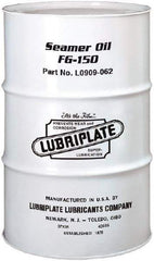 Lubriplate - 55 Gal Drum Mineral Seamer Oil - SAE 40, ISO 150, 109 cSt at 40°C & 12 cSt at 100°C, Food Grade - Americas Industrial Supply