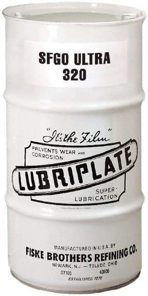 Lubriplate - 16 Gal Drum, Synthetic Gear Oil - 10°F to 420°F, 1557 SUS Viscosity at 100°F, 161 SUS Viscosity at 210°F, ISO 320 - Americas Industrial Supply