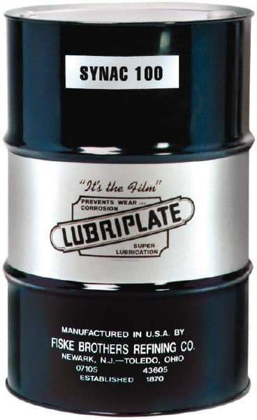 Lubriplate - 55 Gal Drum, ISO 100, SAE 30, Air Compressor Oil - 35°F to 350°, 510 Viscosity (SUS) at 100°F, 60 Viscosity (SUS) at 210°F - Americas Industrial Supply