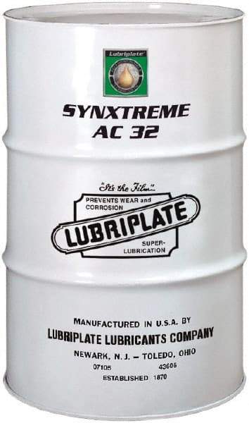 Lubriplate - 55 Gal Drum, ISO 32, SAE 10, Air Compressor Oil - -1°F to 425°, 32 Viscosity (cSt) at 40°C, 6 Viscosity (cSt) at 100°C - Americas Industrial Supply