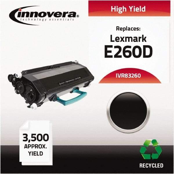 innovera - Black Toner Cartridge - Use with Lexmark E260D, E260DN, E360D, E360DN, E460DN, E460DW, E462DTN - Americas Industrial Supply