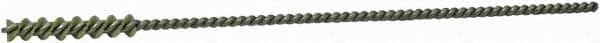 Weiler - 3/16" Diam Helical Nylon Tube Brush - Single Spiral, 0.012" Filament Diam, 1" Brush Length, 5" OAL, 0.087" Diam Galvanized Steel Shank - Americas Industrial Supply