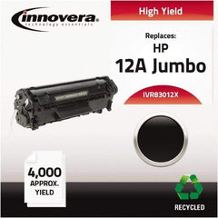 innovera - Black Toner Cartridge - Use with HP LaserJet 1010, 1012, 1015, 1018, 1020, 1022, 3015, 3020, 3030, 3050, 3052, 3055, M1319Fmfp - Americas Industrial Supply