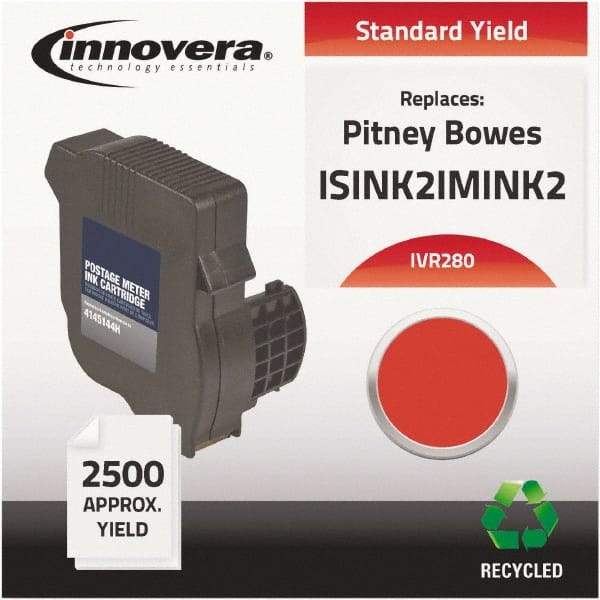 innovera - Red Ink Cartridge - Use with NeoPost IS280, Hasler IM280 - Americas Industrial Supply