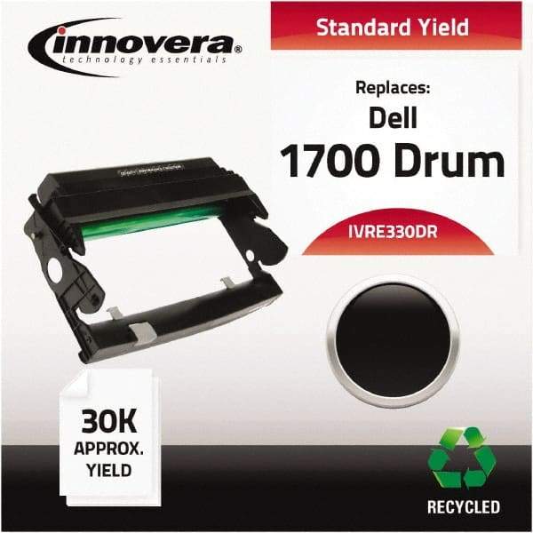 innovera - Black Drum - Use with Dell 1700, 1700N, 1710, 1710N, IBM, Lexmark E320, E322, E322N - Americas Industrial Supply