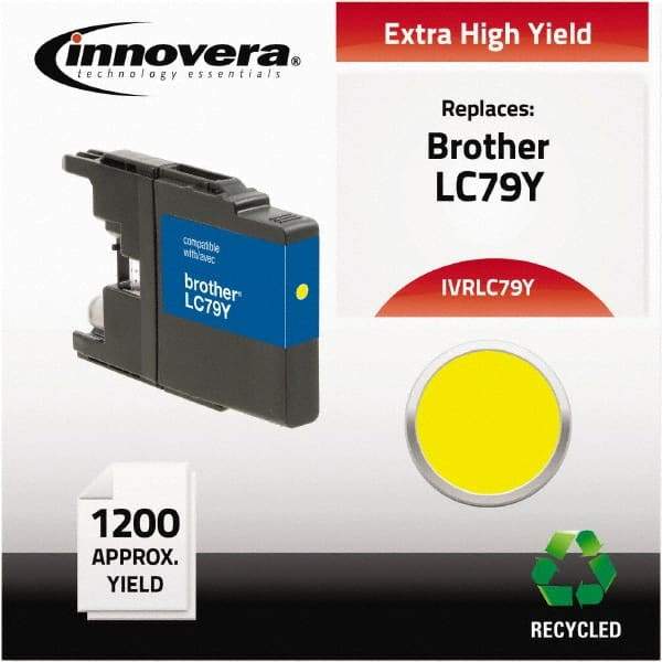 innovera - Yellow Inkjet Printer Cartridge - Use with Brother MFC-J6510DW, MFC-J6710DW, MFC-J6910DW, MFC-J825DW, MFC-J835DW - Americas Industrial Supply