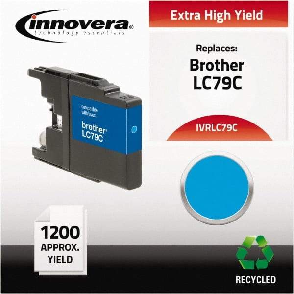 innovera - Cyan Inkjet Printer Cartridge - Use with Brother MFC-J6510DW, MFC-J6710DW, MFC-J6910DW, MFC-J825DW, MFC-J835DW - Americas Industrial Supply