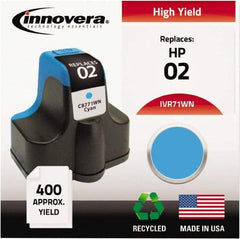 innovera - Cyan Inkjet Printer Cartridge - Use with HP Photosmart C5180, C6180, C7180, D6160, D7145, D7155, D7160, D7345, D7355, D7360, 3110, 3210, 3310, 8250 - Americas Industrial Supply