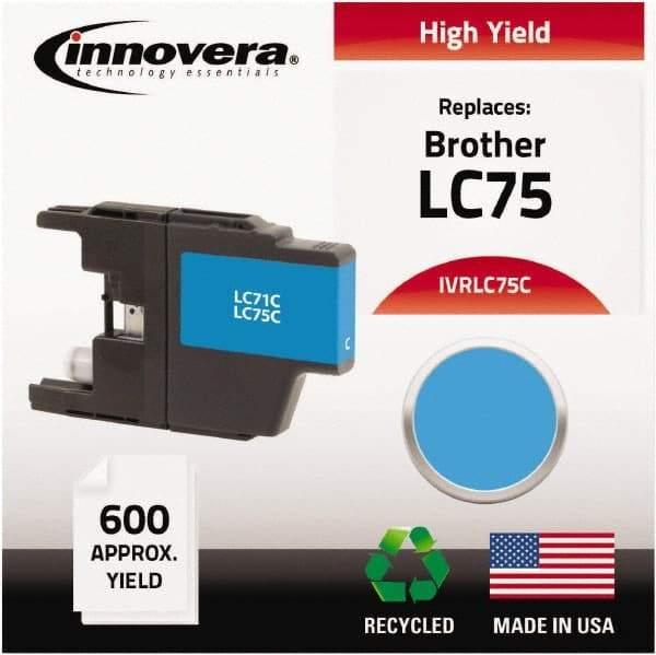 innovera - Cyan Inkjet Printer Cartridge - Use with Brother MFC-J6510DW, MFC-J6710DW, MFC-J6910DW, MFC-J825DW, MFC-J835DW - Americas Industrial Supply