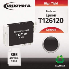 innovera - Black Inkjet Printer Cartridge - Use with Epson Stylus NX330, NX430, Workforce 60, 435, 520, 545, 630, 633, 635, 645, 840, 845, 7010, 7510 - Americas Industrial Supply