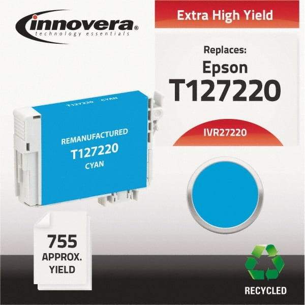 innovera - Cyan Inkjet Printer Cartridge - Use with Epson Stylus NX330, NX430, Workforce 60, 435, 520, 545, 630, 633, 635, 645, 840, 845, 7010, 7510 - Americas Industrial Supply