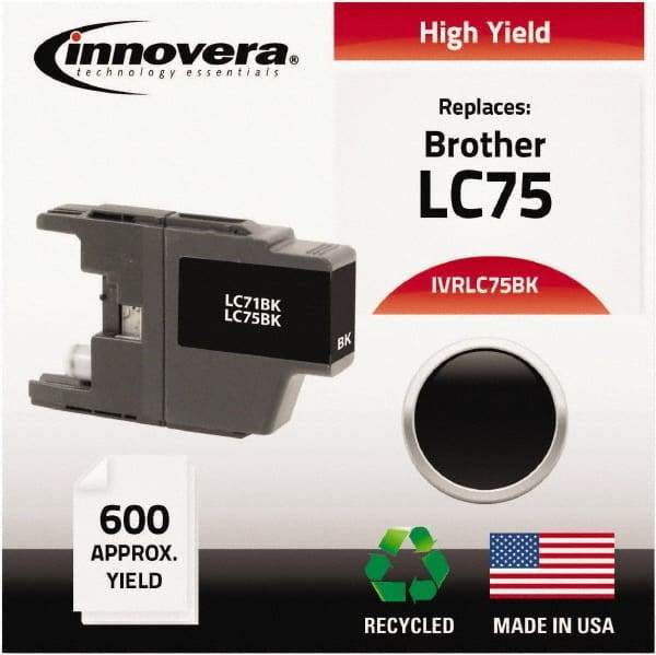 innovera - Black Inkjet Printer Cartridge - Use with Brother MFC-J6510DW, MFC-J6710DW, MFC-J6910DW, MFC-J825DW, MFC-J835DW - Americas Industrial Supply