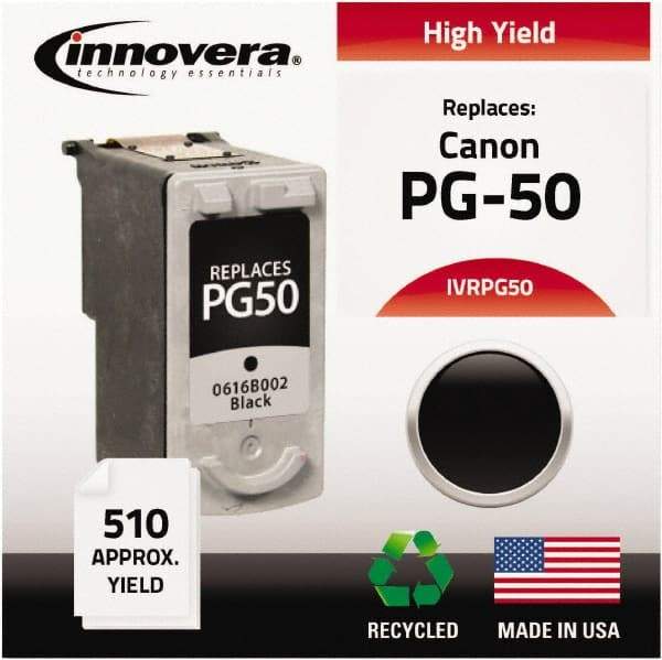 innovera - Black Inkjet Printer Cartridge - Use with Canon FAX-JX200, PIXMA MP150, MP160, MP180, MP450, MP460, MX300, MX310 - Americas Industrial Supply